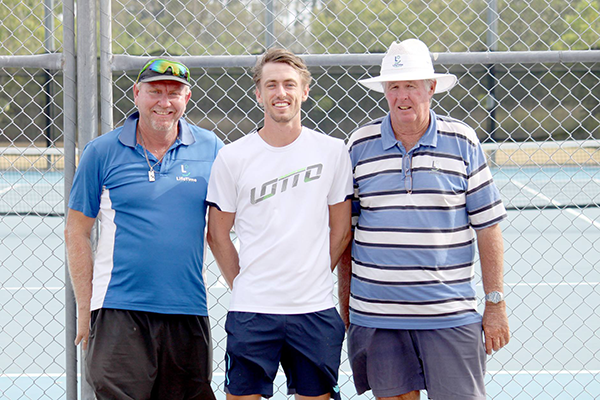 John Millman with Gary Stickler and Graeme Brimblecombe